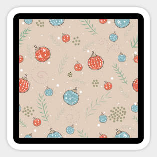 Winter Ornaments Sticker